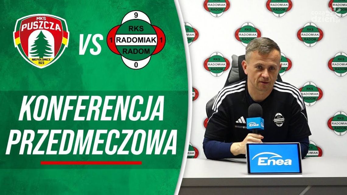 Radomiak TV: Konferencja prasowa przed meczem z Puszczą Niepołomice