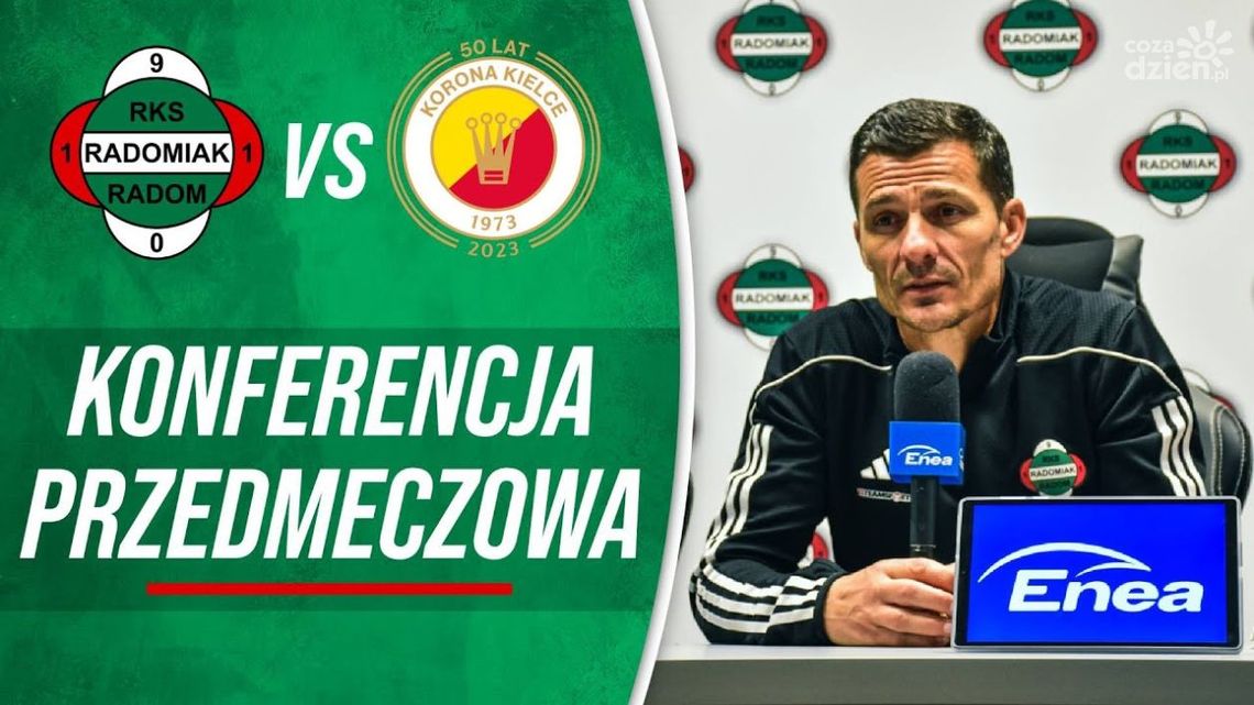 Radomiak TV: Konferencja przed meczem z Koroną Kielce