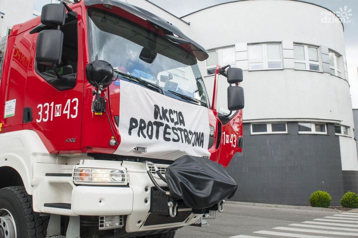 Radomscy strażacy protestują