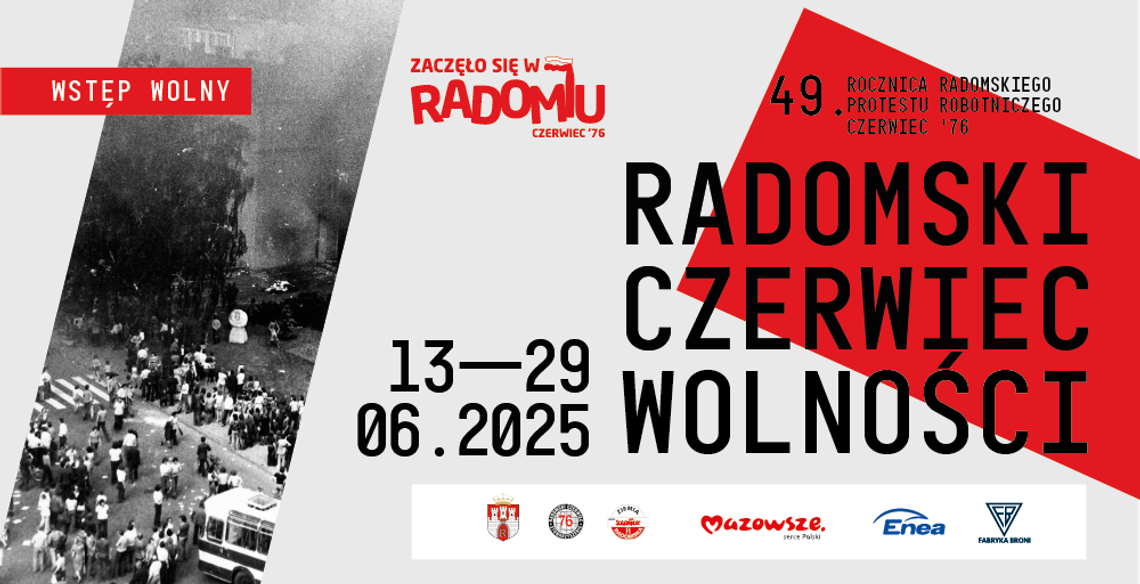 Radomski Czerwiec '76 - szczegółowy harmonogram wydarzeń