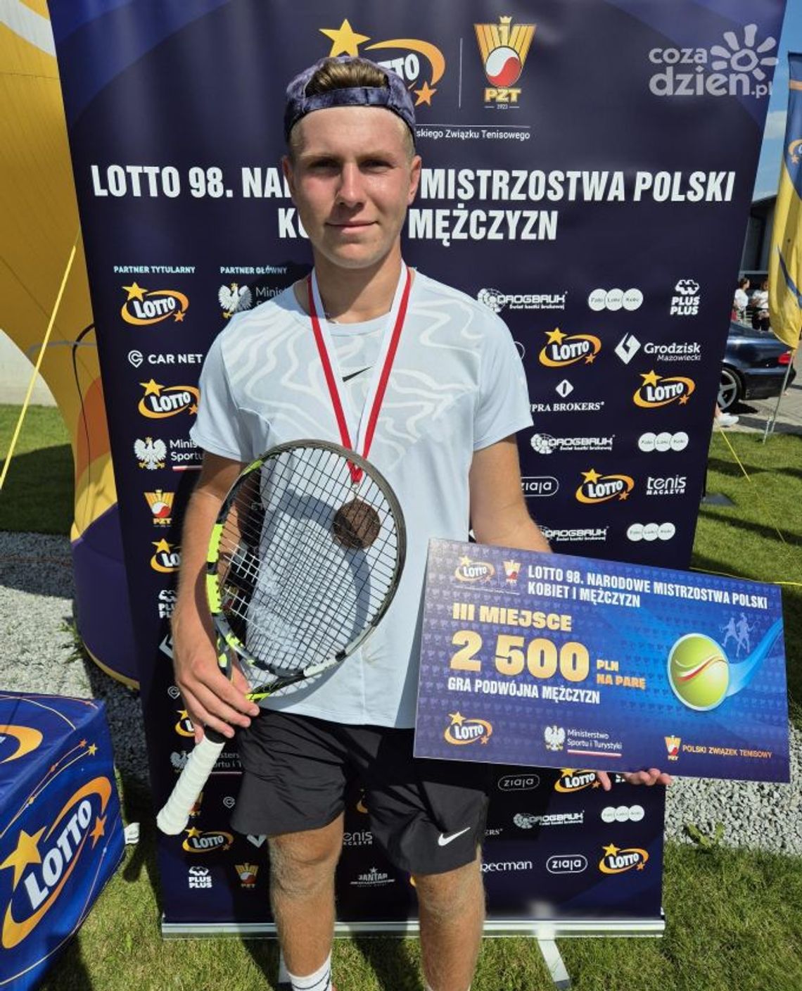 Radomski tenisista Hubert Plenkiewicz został brązowym medalistą mistrzostw Polski w deblu!