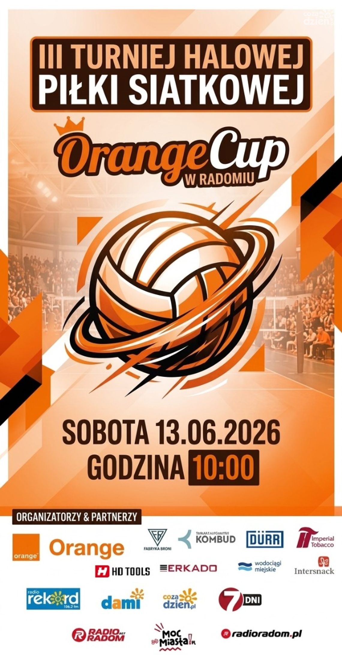 Radomskie firmy w akcji! III Turniej halowej piłki siatkowej OrangeCup już w czerwcu