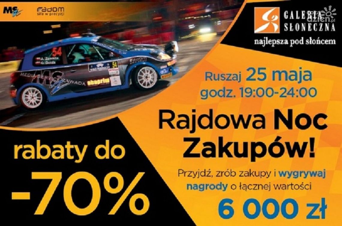 Rajdowa Noc Zakupów w Galerii Słonecznej
