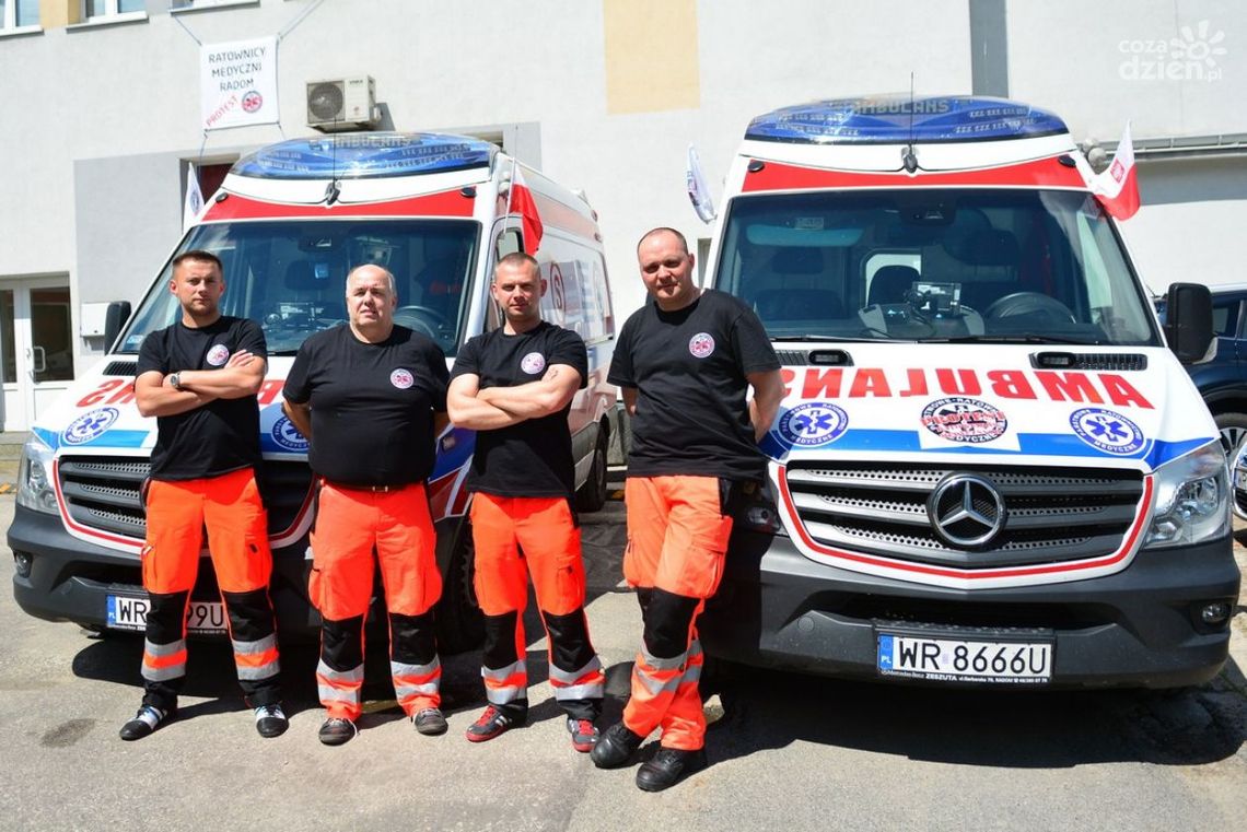 Ratownicy protestują
