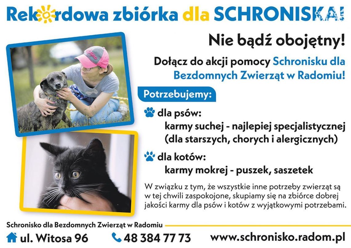Rekordowa Zbiórka dla schroniska