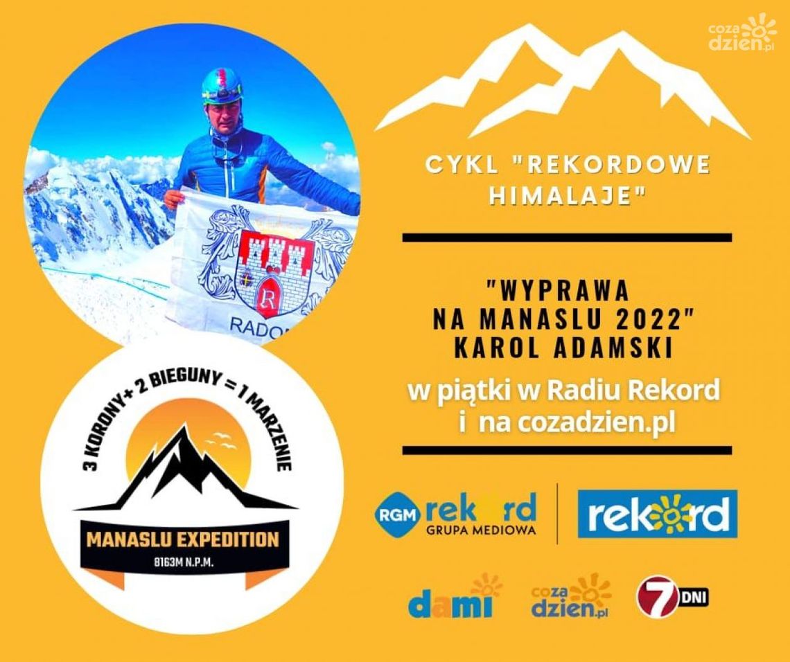 Rekordowe Himalaje. Adamski już w drodze na Manaslu