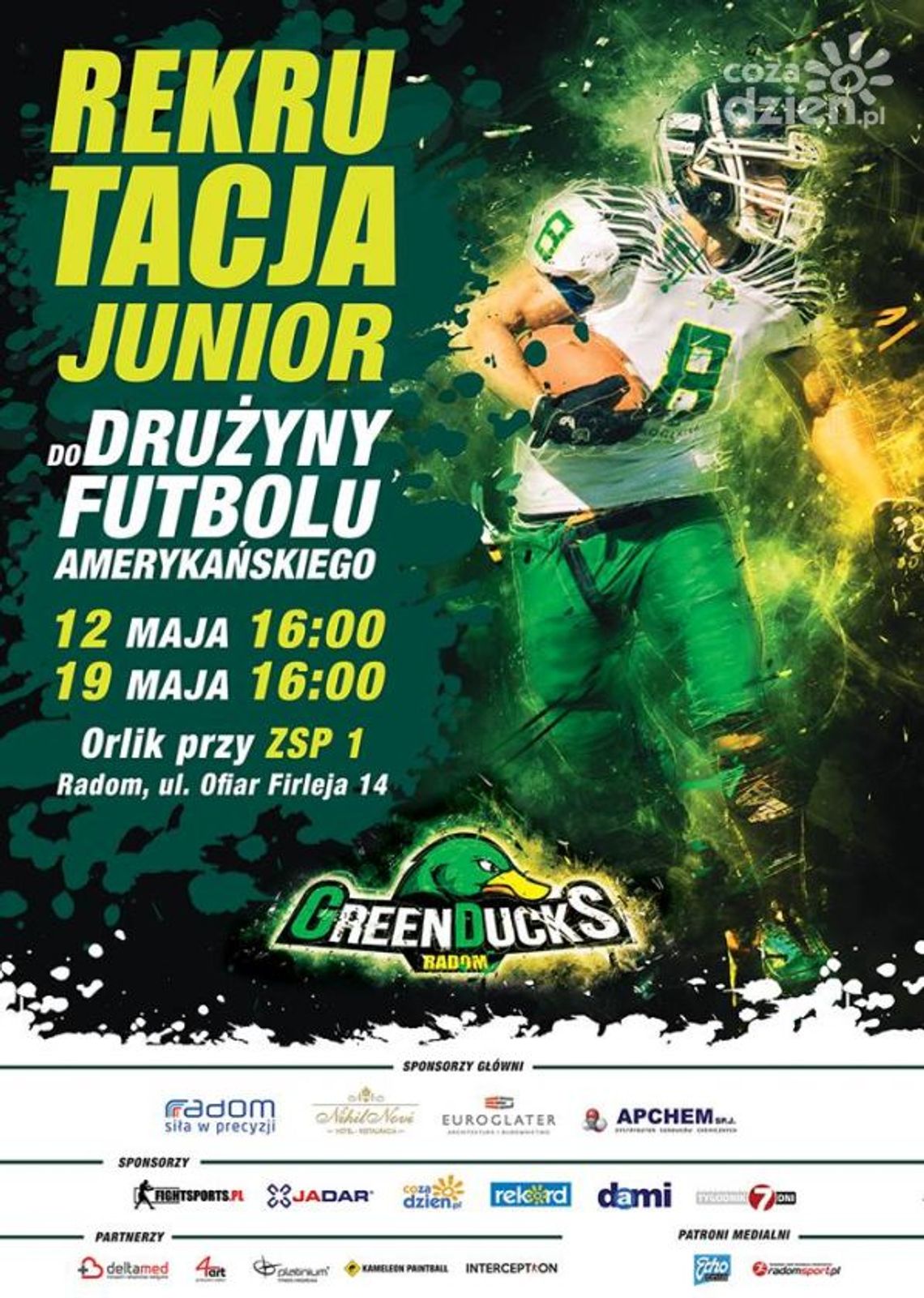 Rekrutacja do Green Ducks Radom Junior 