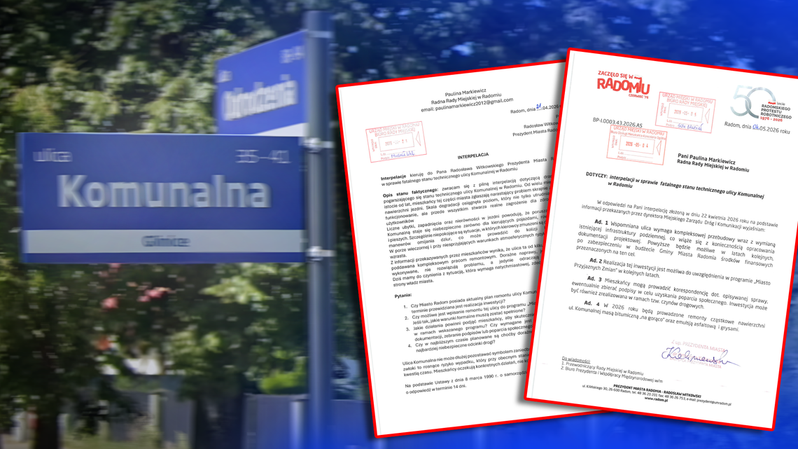 Remont ul. Komunalnej w Radomiu? Miasto: możliwy w kolejnych latach