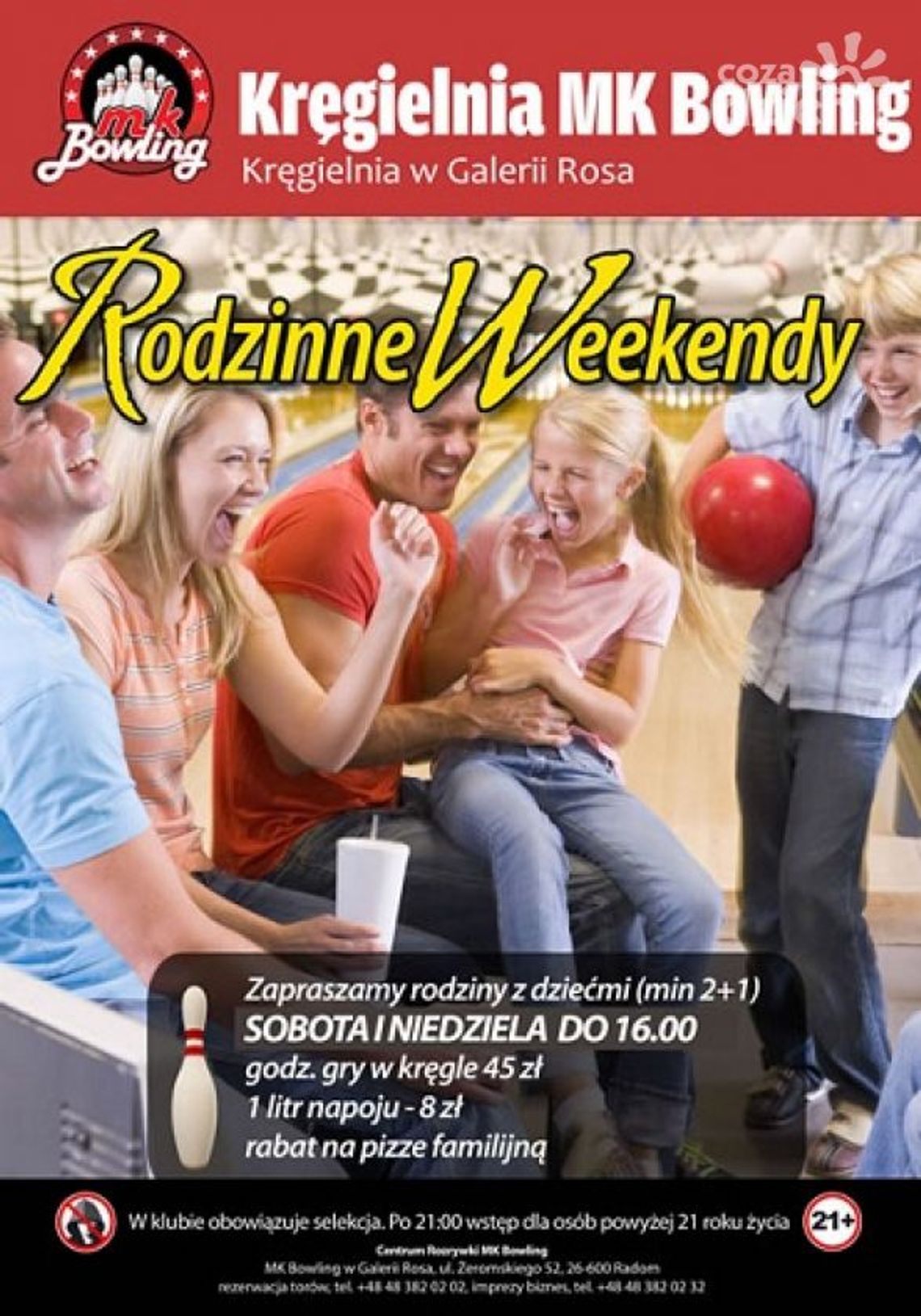 rodzinne weekendy w MK Bowling
