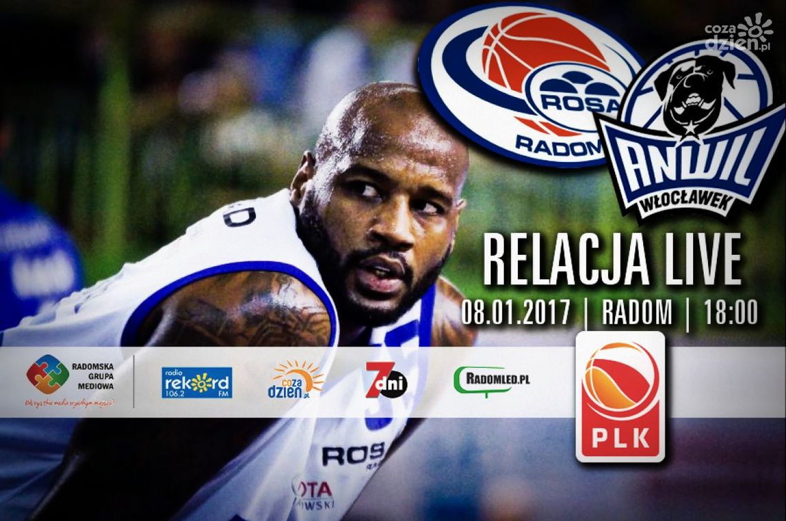 ROSA Radom - Anwil Włocławek 74:61 (RELACJA LIVE) ROSA Radom - Anwil Włocławek 74:61 (RELACJA LIVE)