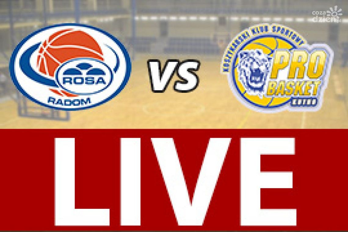 ROSA Radom - Polfarmex Kutno 76:66 (zapis relacji)