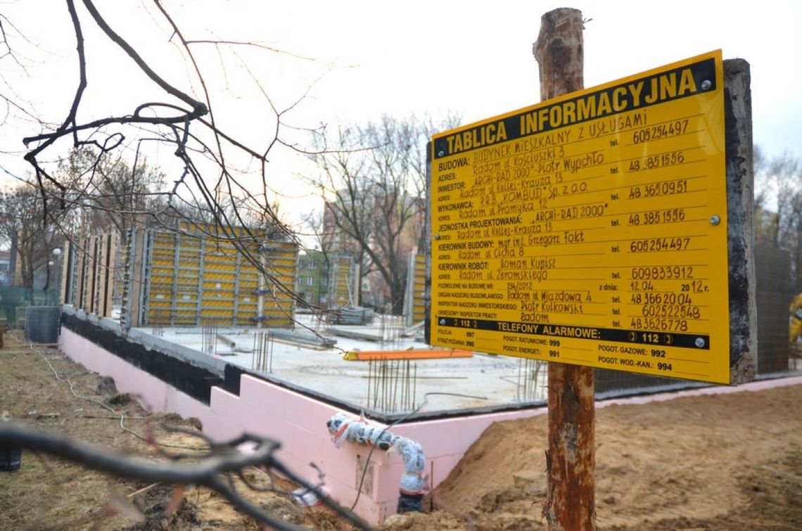 Rośnie nowy blok przy ulicy Kościuszki Rośnie nowy blok przy ulicy Kościuszki