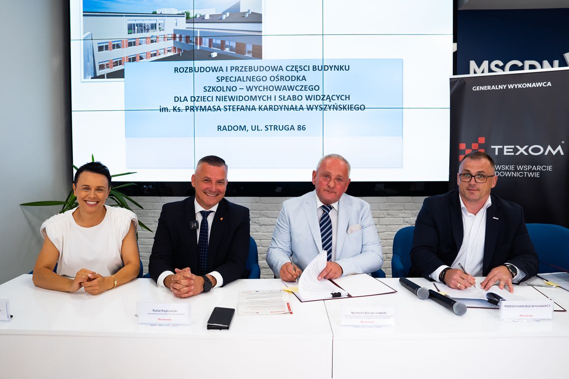 Rozbudowa ośrodka dla dzieci niewidomych w Radomiu coraz bliżej Rozbudowa ośrodka dla dzieci niewidomych w Radomiu coraz bliżej