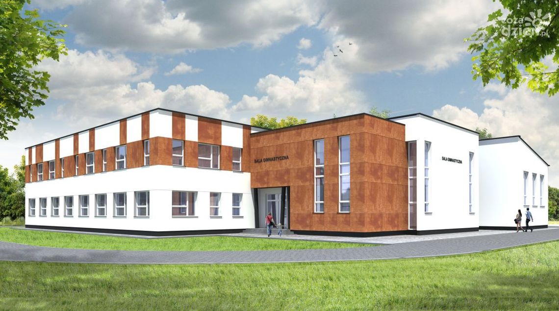 Rozbudowa szkoły i nowa hala sportowa w gminie Mirów