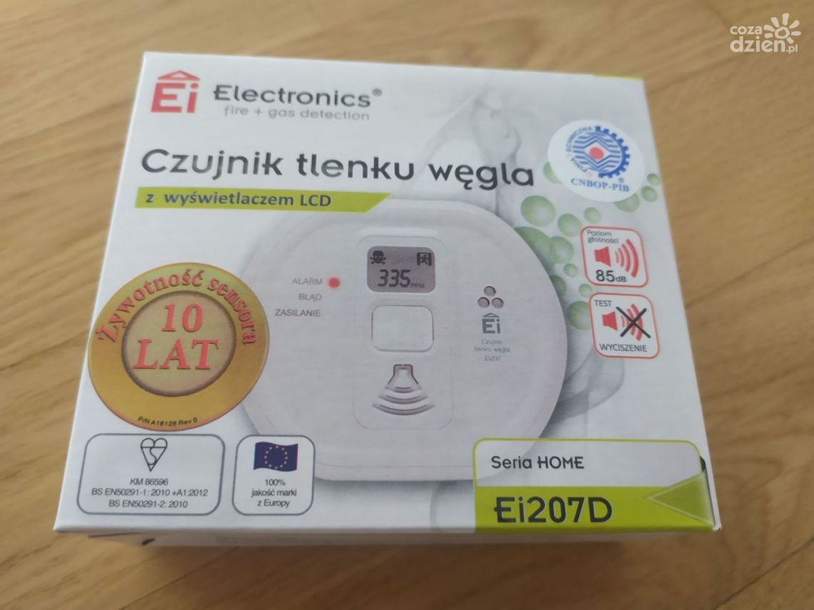 Rozdali czujniki czadu. Dla większej ochrony