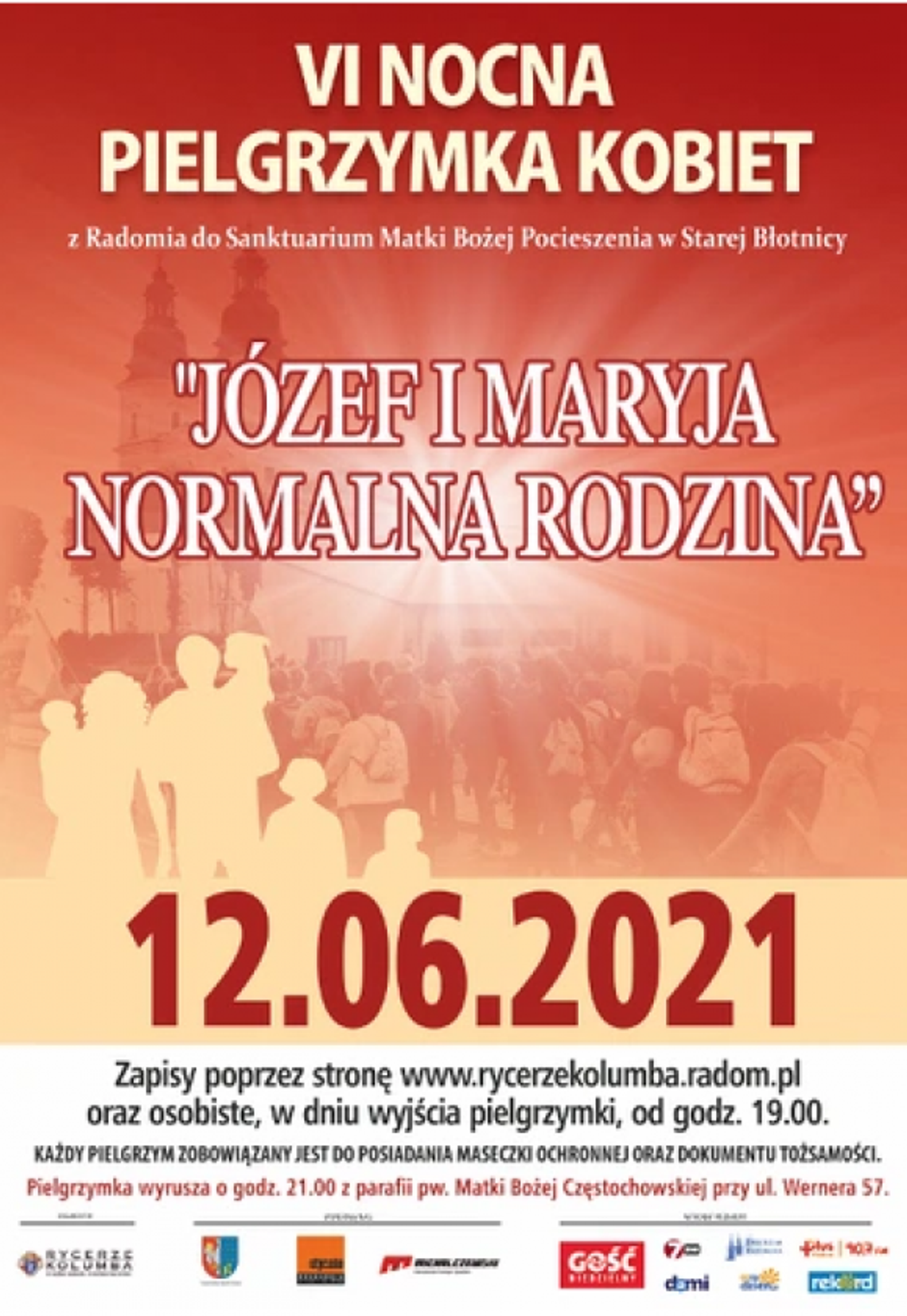 Rycerze Kolumba organizują nocną pielgrzymkę tylko dla kobiet