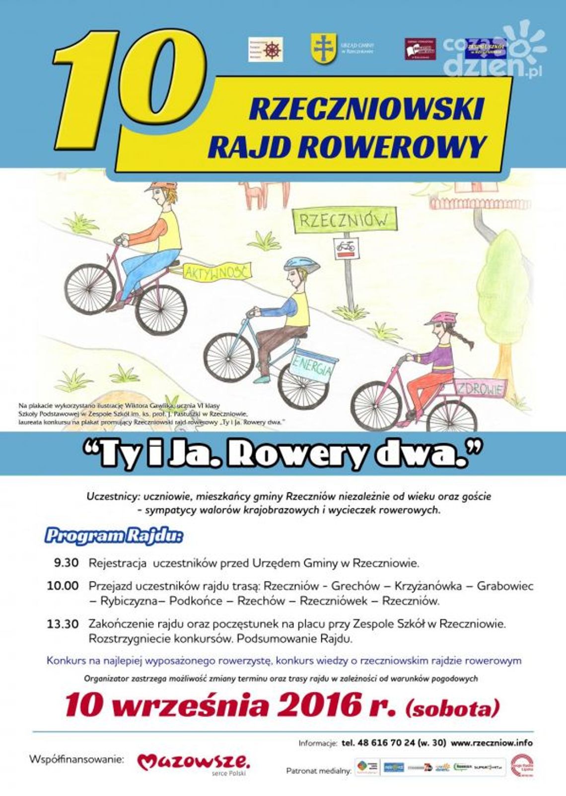 RZECZNIÓW. Rajd rowerowy