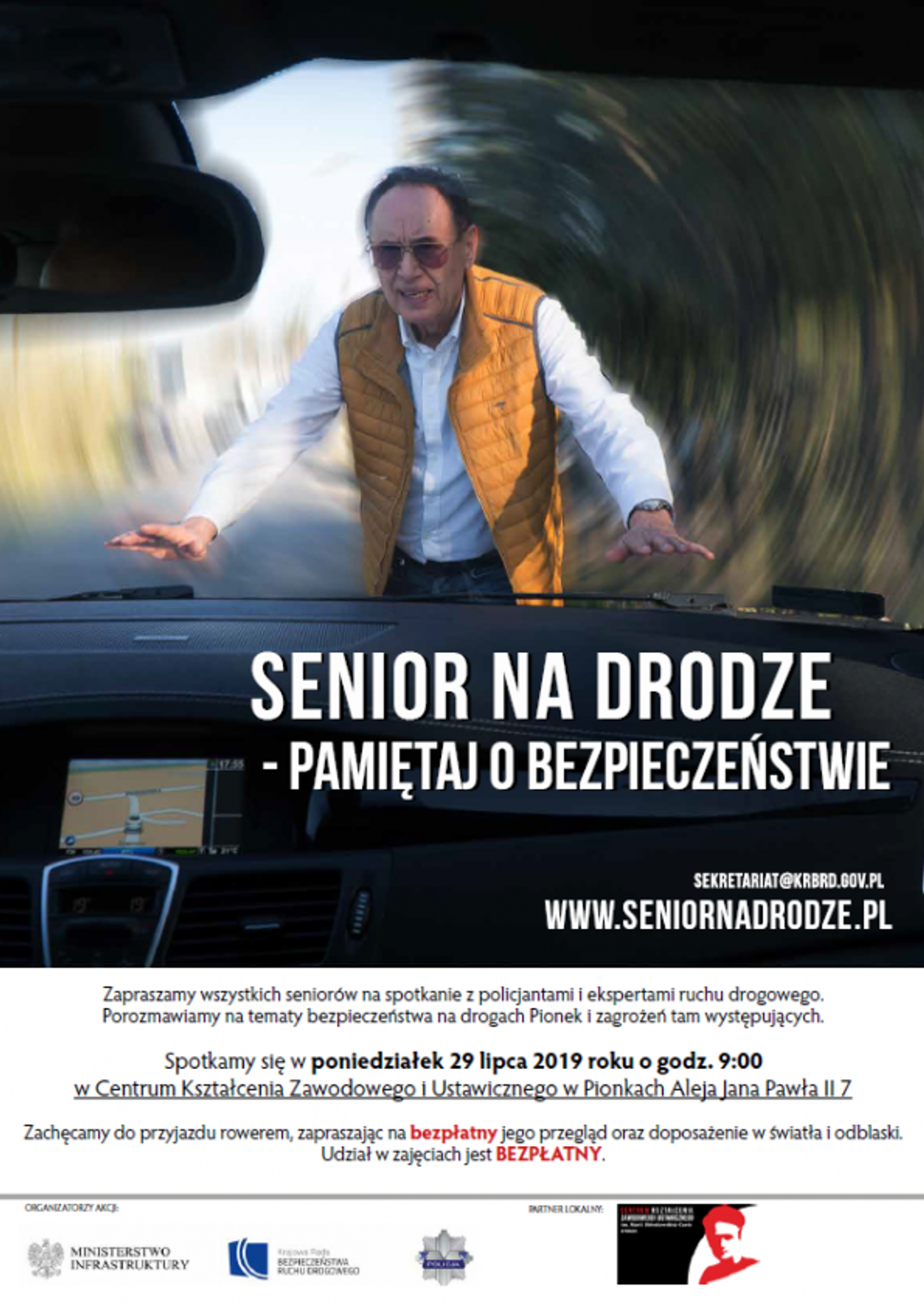Senior na drodze - pamiętaj o bezpieczeństwie