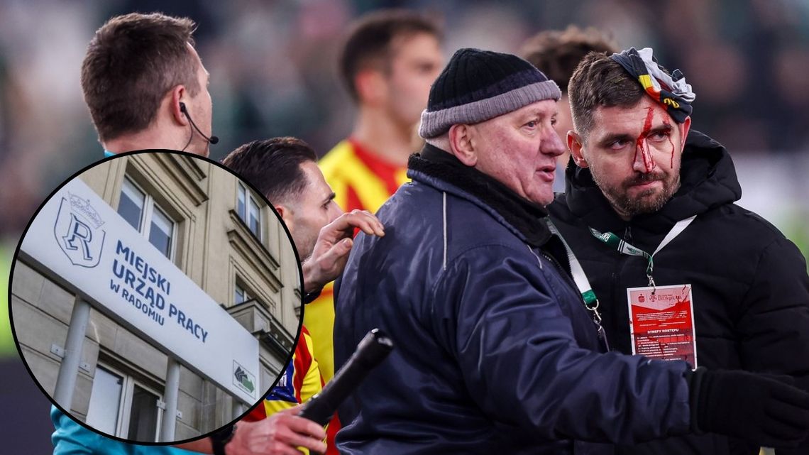 Skandal po meczu Radomiaka. Media: zatrzymany pracownikiem... Miejskiego Urzędu Pracy w Radomiu