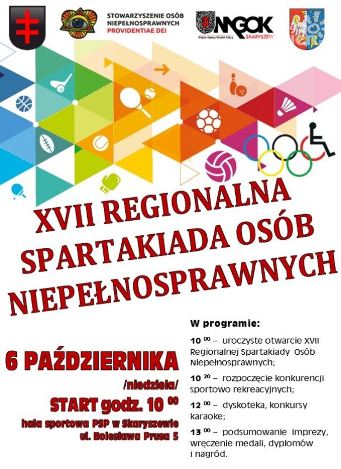 Skaryszew. Spartakiada Niepełnosprawnych już w najbliższą niedzielę