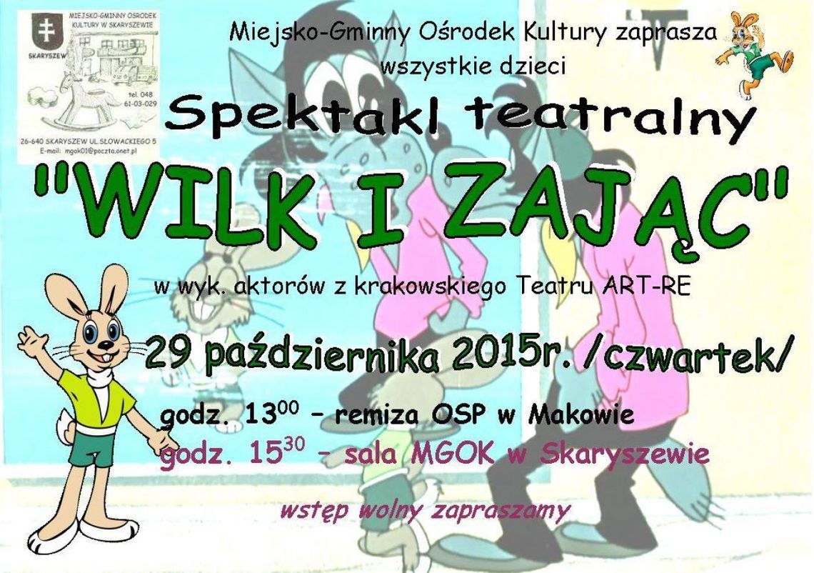 SKARYSZEW. Zaproszenie na spektakl SKARYSZEW. Zaproszenie na spektakl