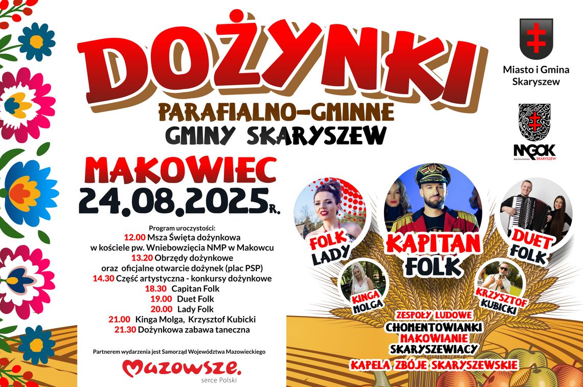 Skaryszewskie święto plonów już w niedzielę