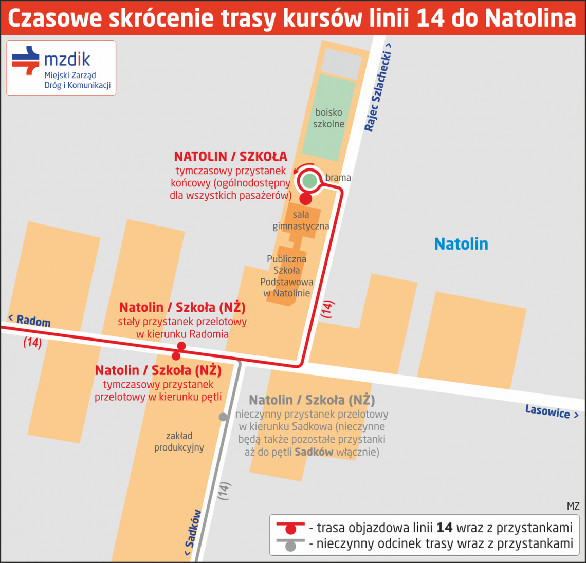 Skrócona trasa "czternastki"