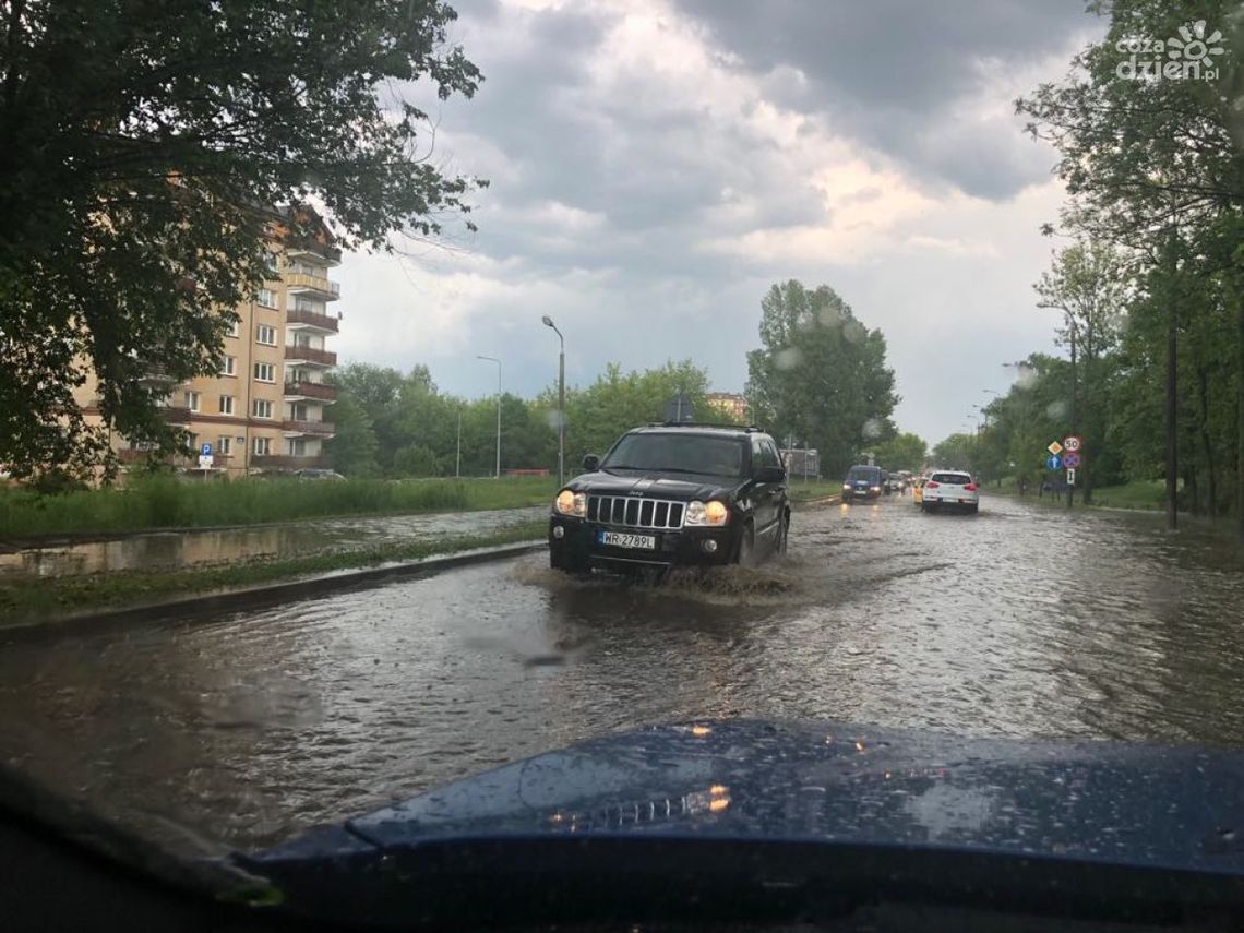 Skutki nawałnicy nad Radomiem