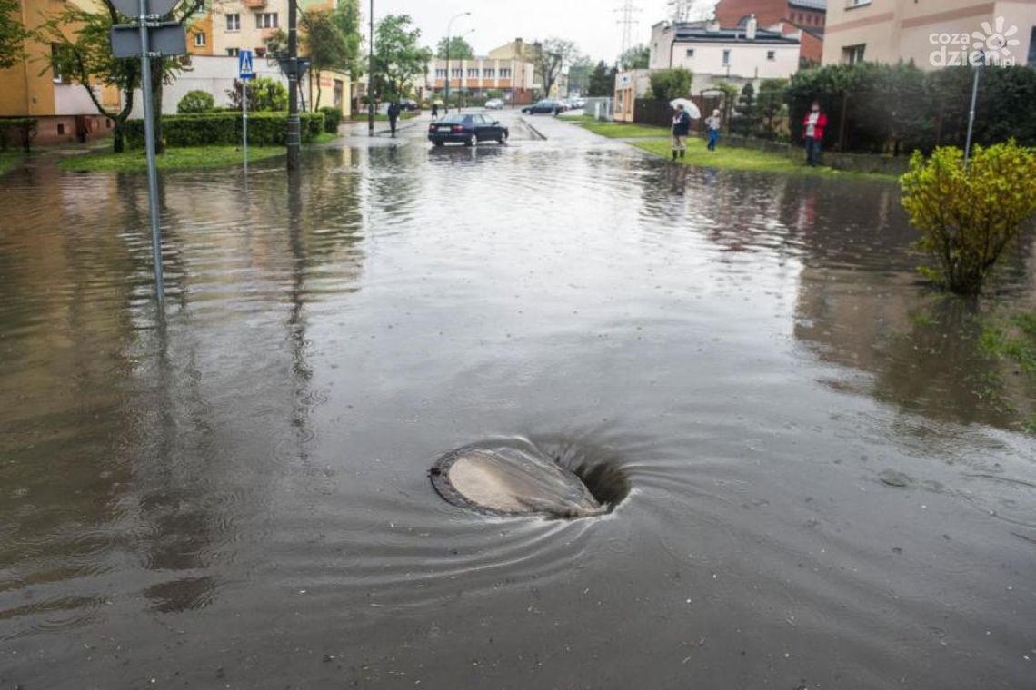Skutki ulewy. Kilkadziesiąt interwencji