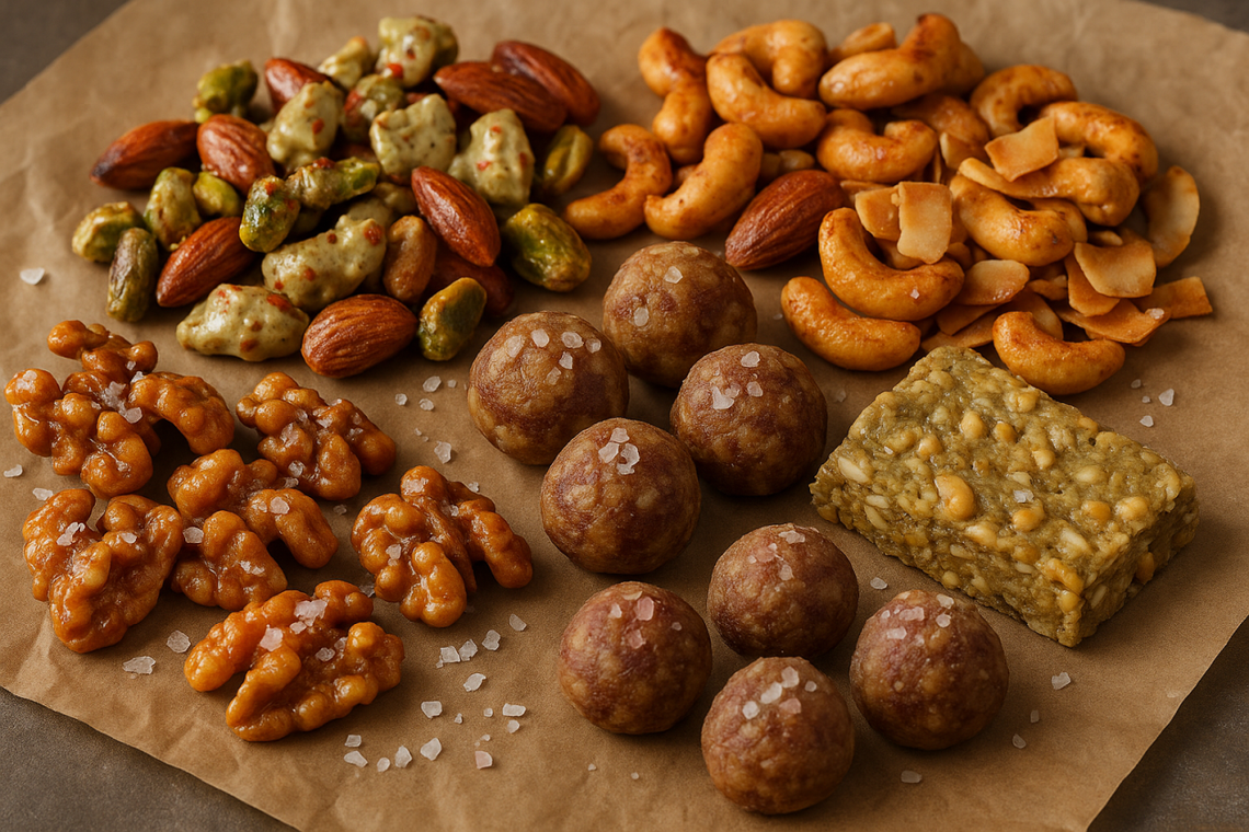 Słodko-słone przekąski: orzechy w nowej odsłonie