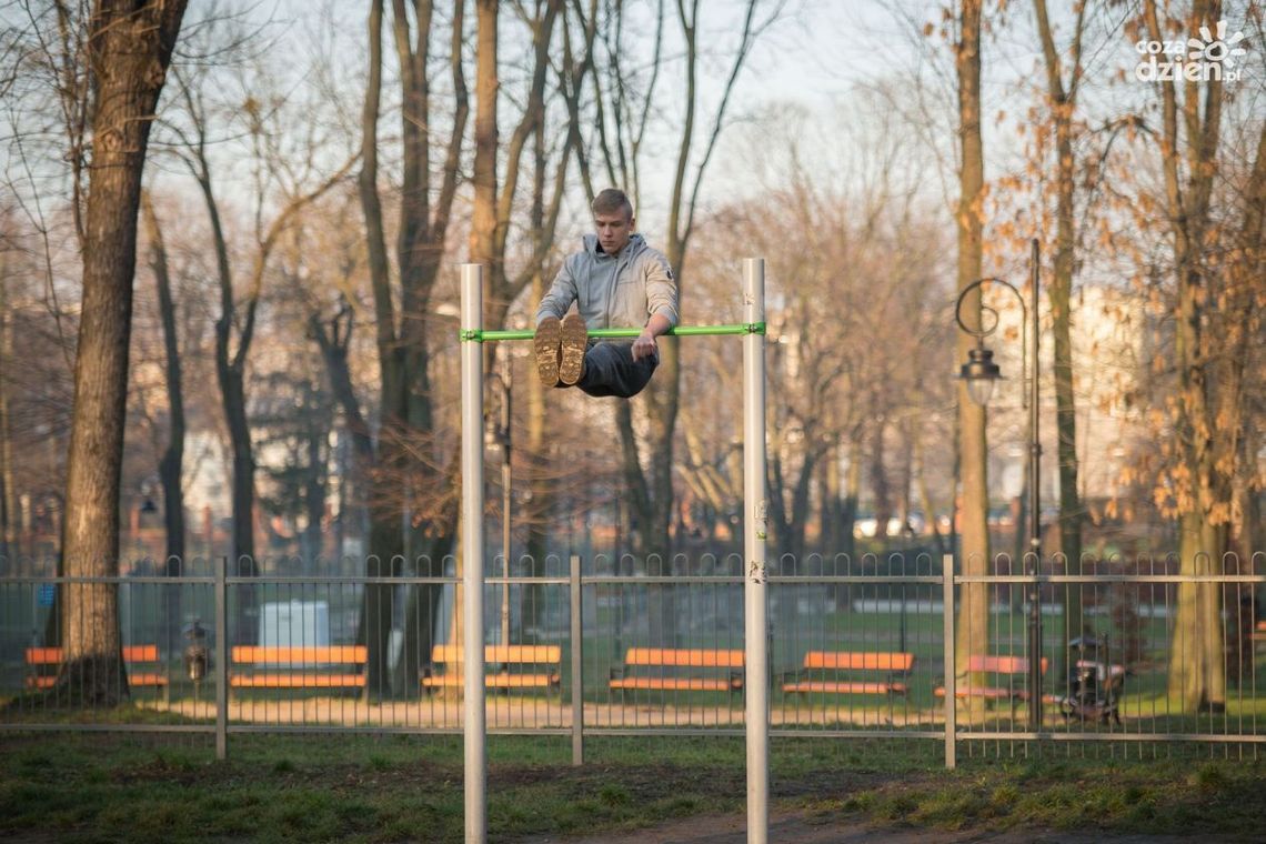 Słoneczny zimowy dzień w radomskich parkach Słoneczny zimowy dzień w radomskich parkach