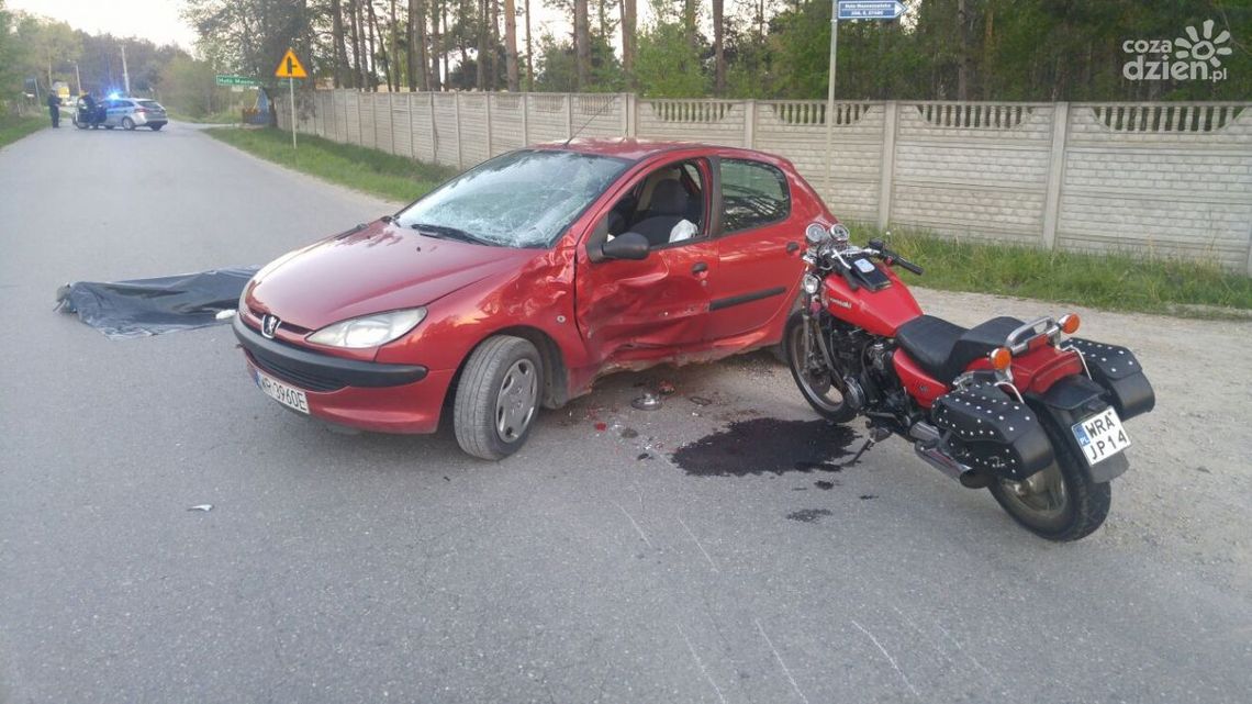 Śmiertelne potrącenie motocyklisty