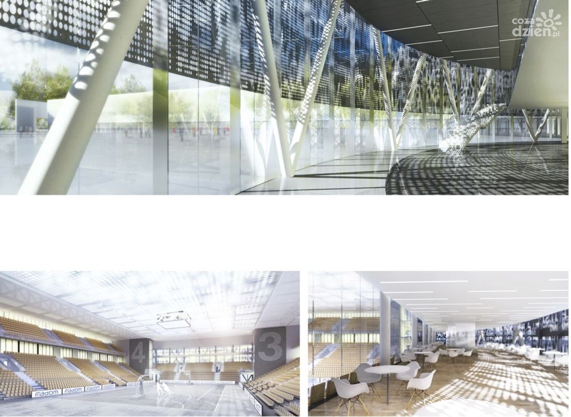 Sportowa hala się oddala...