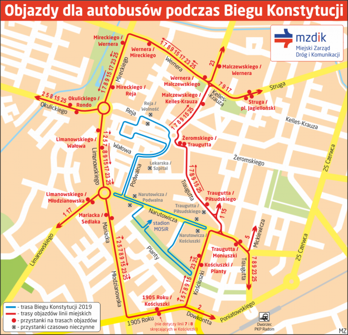 Sprawdź utrudnienia podczas Biegu Konstytucji Sprawdź utrudnienia podczas Biegu Konstytucji