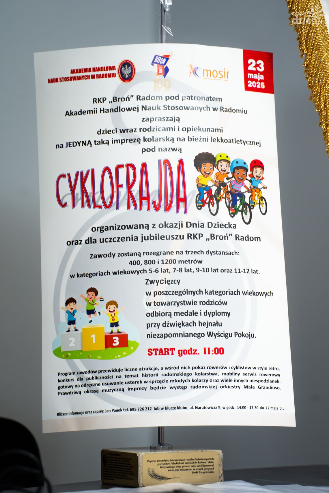 Stadion MOSiR zamieni się w kolarski tor. Przed nami "Cyklofrajda" Stadion MOSiR zamieni się w kolarski tor. Przed nami "Cyklofrajda"