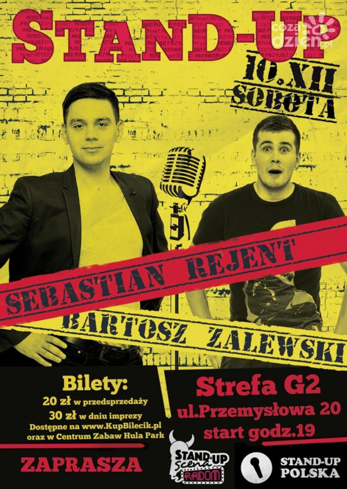 Stand-up: Sebastian Rejent i Bartosz Zalewski w Strefie G2