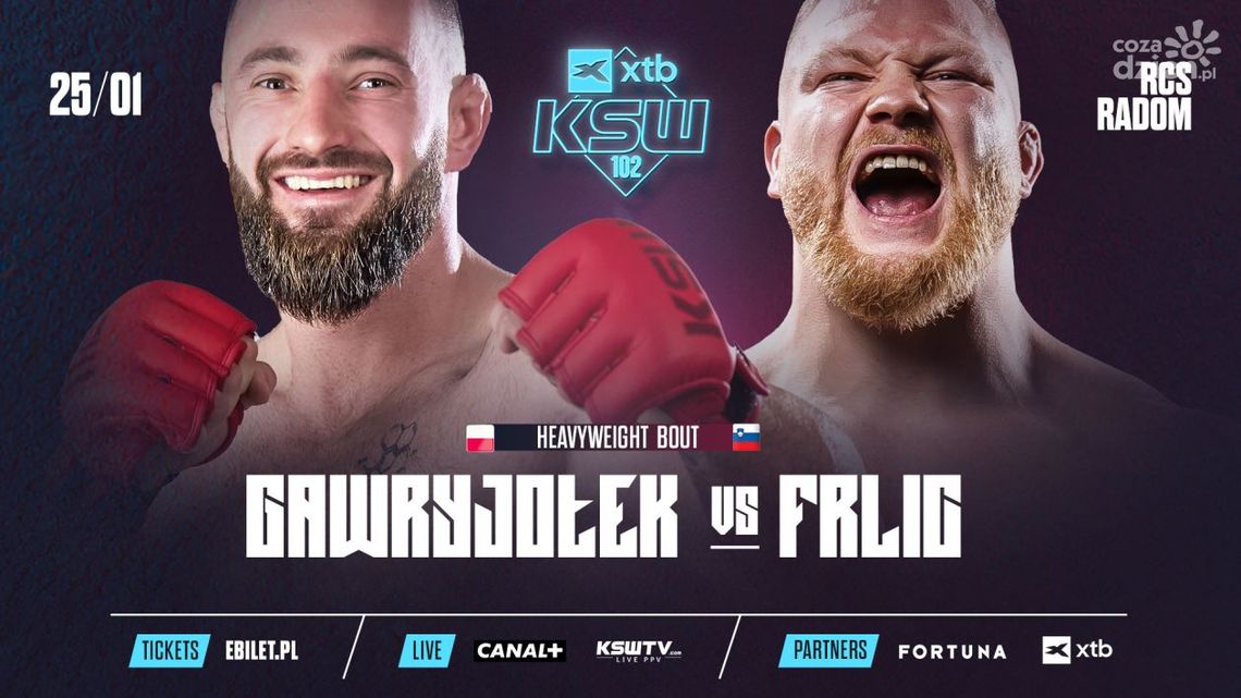 Starcie wagi ciężkiej dodane do karty walk gali XTB KSW 102