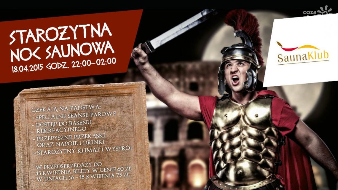 Starożytna Noc Saunowa w SaunaKlub w Centrum Słonecznym