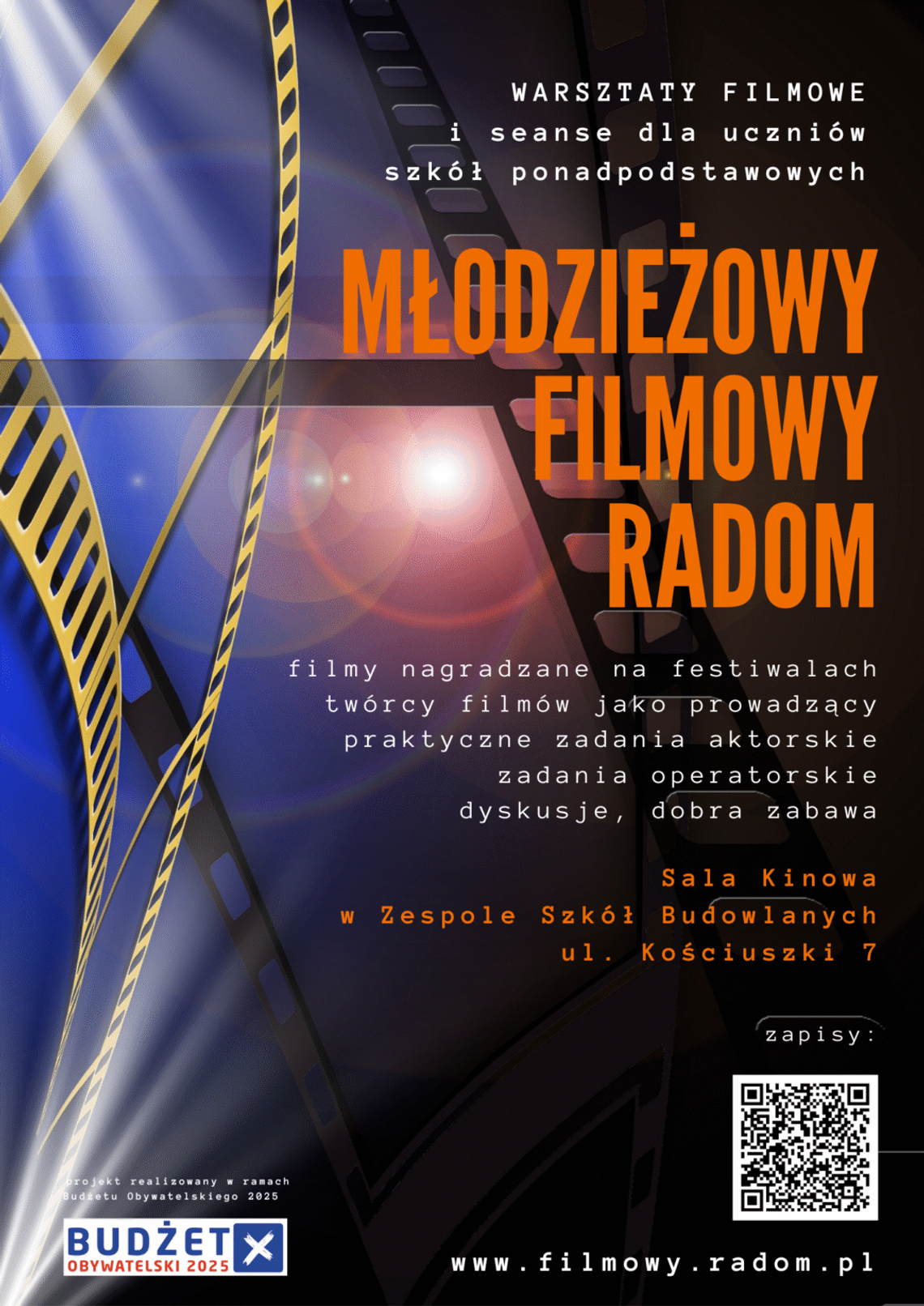 Startują projekty z Budżetu Obywatelskiego 2025. „Chcemy, aby film inspirował i uczył” – mówią organizatorzy Startują projekty z Budżetu Obywatelskiego 2025. „Chcemy, aby film inspirował i uczył” – mówią organizatorzy