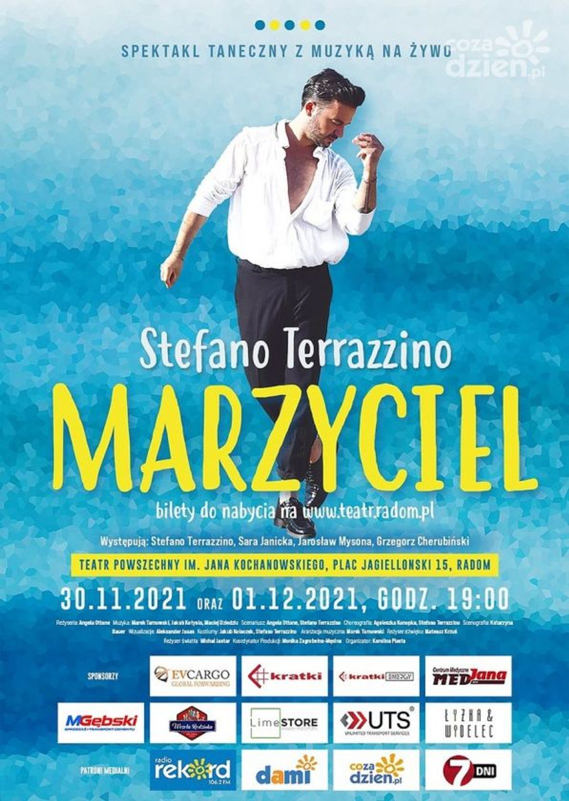 Stefano Terrazzino w Radomiu. Zobacz "Marzyciela"