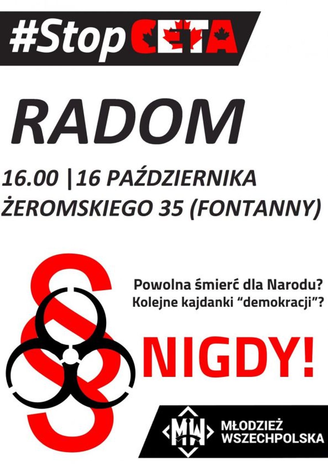 Stop CETA! Manifestacja