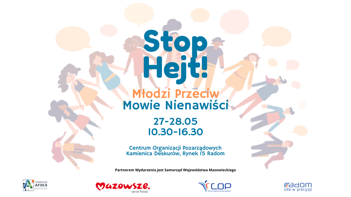 „STOP HEJT!” – młodzi z Radomia powiedzą głośne NIE mowie nienawiści „STOP HEJT!” – młodzi z Radomia powiedzą głośne NIE mowie nienawiści