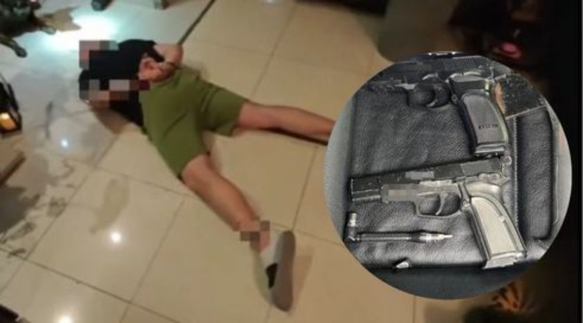 Strzelanina w Radomiu! Zatrzymany przez antyterrorystów miał dwa pistolety pneumatyczne i... 20 gram marihuany