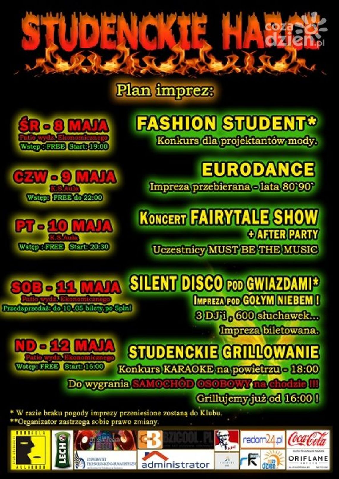 Studenckie Harce - moda, taniec, grillowanie!