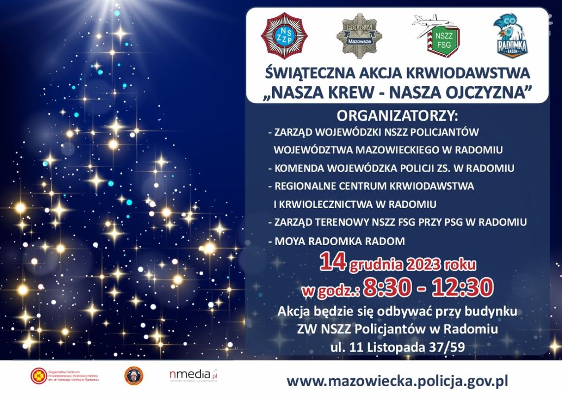Świąteczna akcja krwiodawstwa