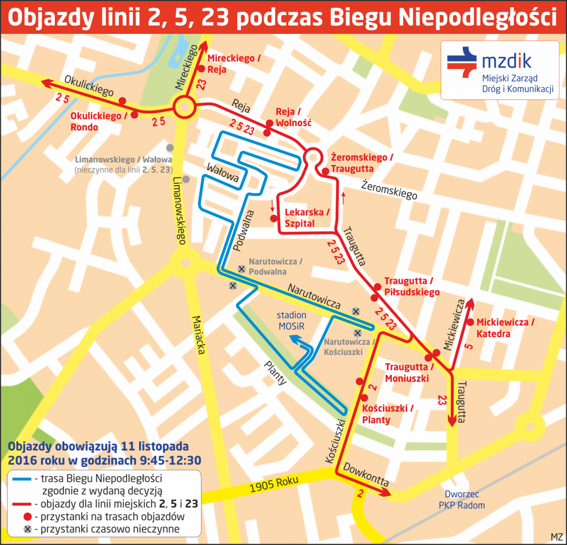 Święto Niepodległości. Utrudnienia i objazdy