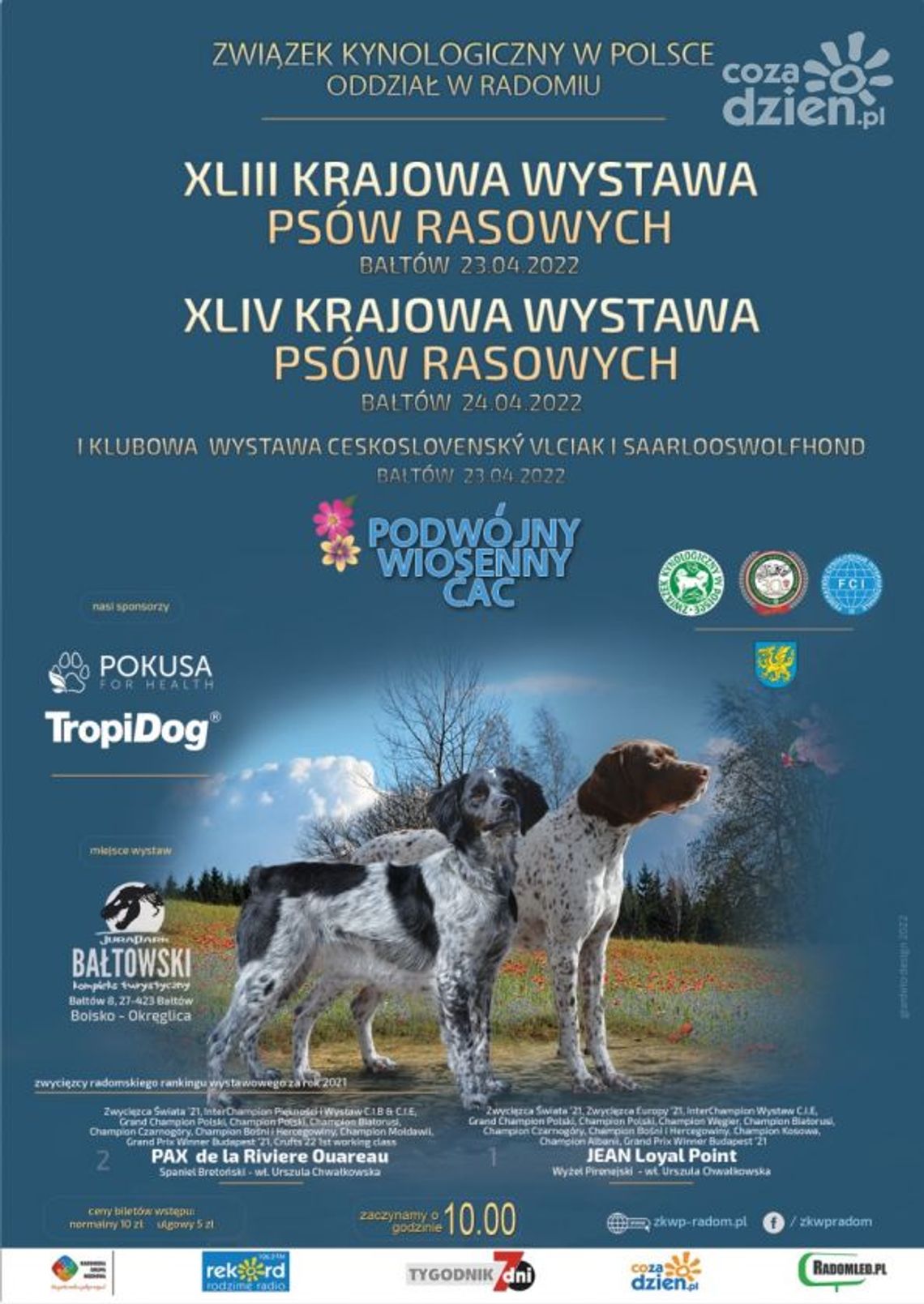 Święto psich piękności. Podwójny Wiosenny CAC Bałtów 2022