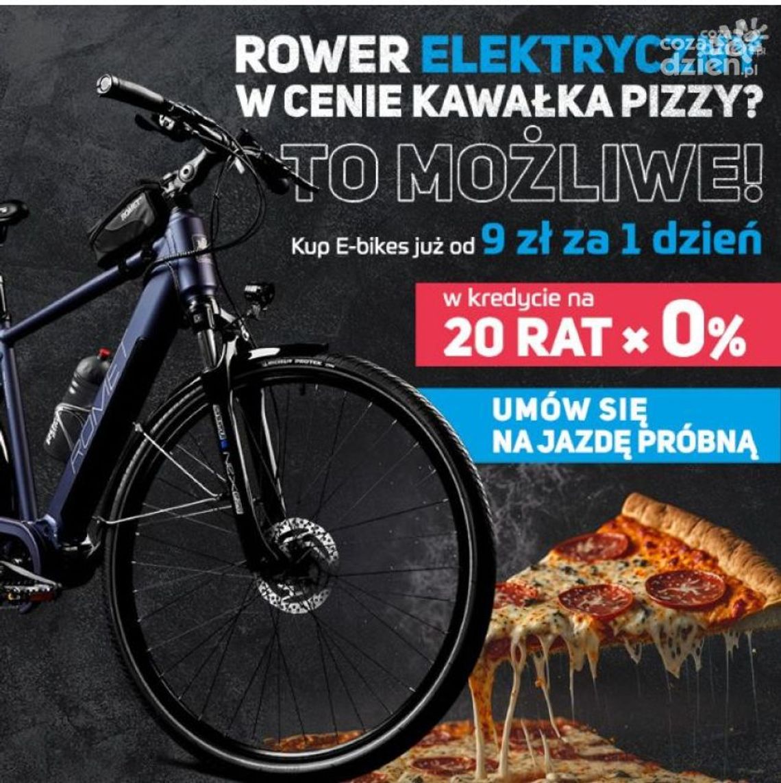 Szaleństwo! Rower elektryczny w cenie kawałka pizzy Szaleństwo! Rower elektryczny w cenie kawałka pizzy