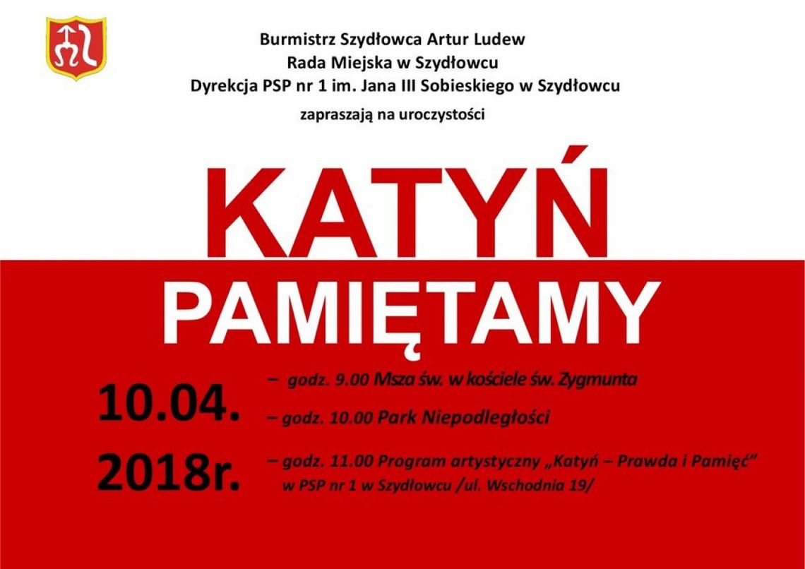 Szydłowiec. 78 rocznica Zbrodni Katyńskiej Szydłowiec. 78 rocznica Zbrodni Katyńskiej
