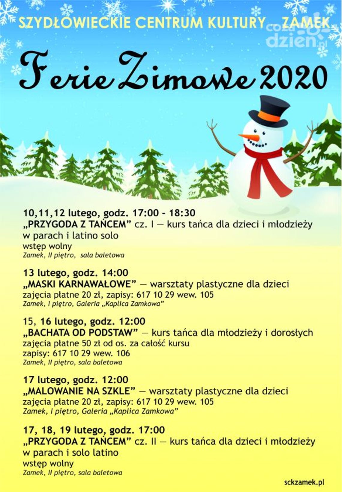 Szydłowiec. Co, gdzie, kiedy? - czyli oferta na ferie Szydłowiec. Co, gdzie, kiedy? - czyli oferta na ferie